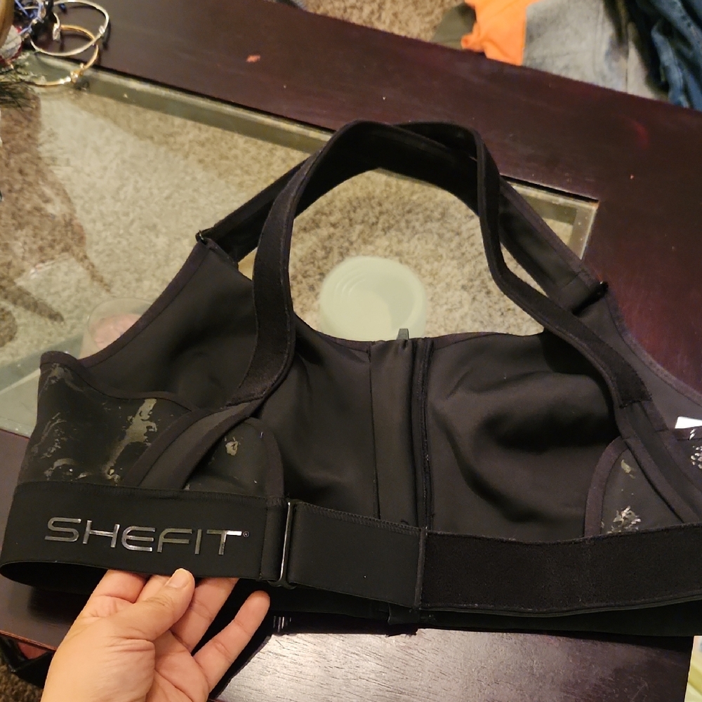SHEFIT Black Adjustable Sports Bra